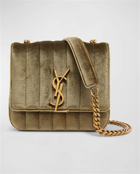 ysl vicky bag white|Saint Laurent Vicky Small YSL Crossbody Bag in Quilted Velvet.